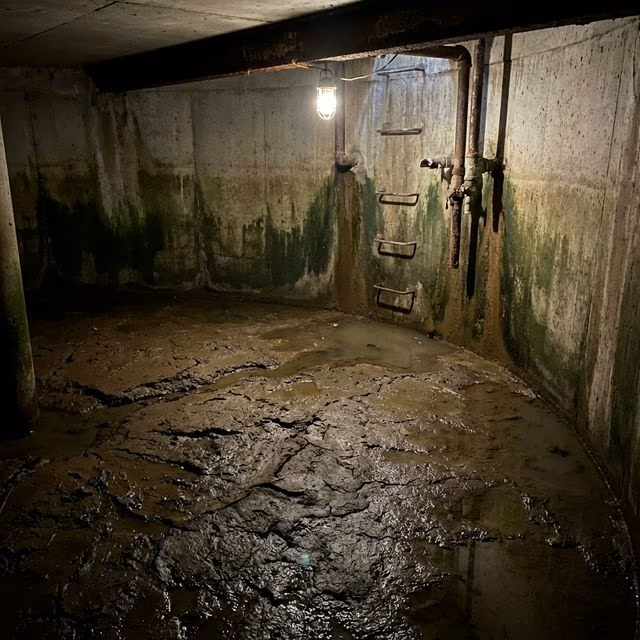 Before Ground Tank Cleaning