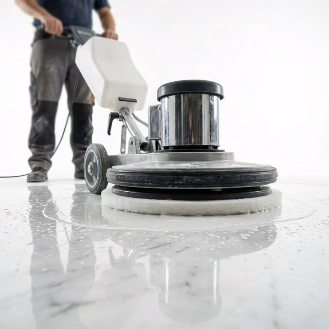 جلي وتلميع الرخام (الكريستال)